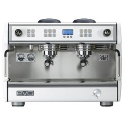 Dalla Corte EVO2 ,λευκή, μηχανή espresso με 2 group, εμπρός όψη