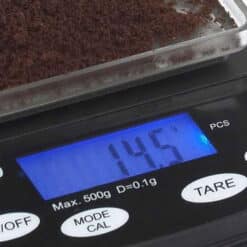 precision coffee scale JoeFrex old blue panel