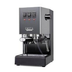 gaggia classic e24 industrial grey, οικιακή μηχναή καφέ γκρι