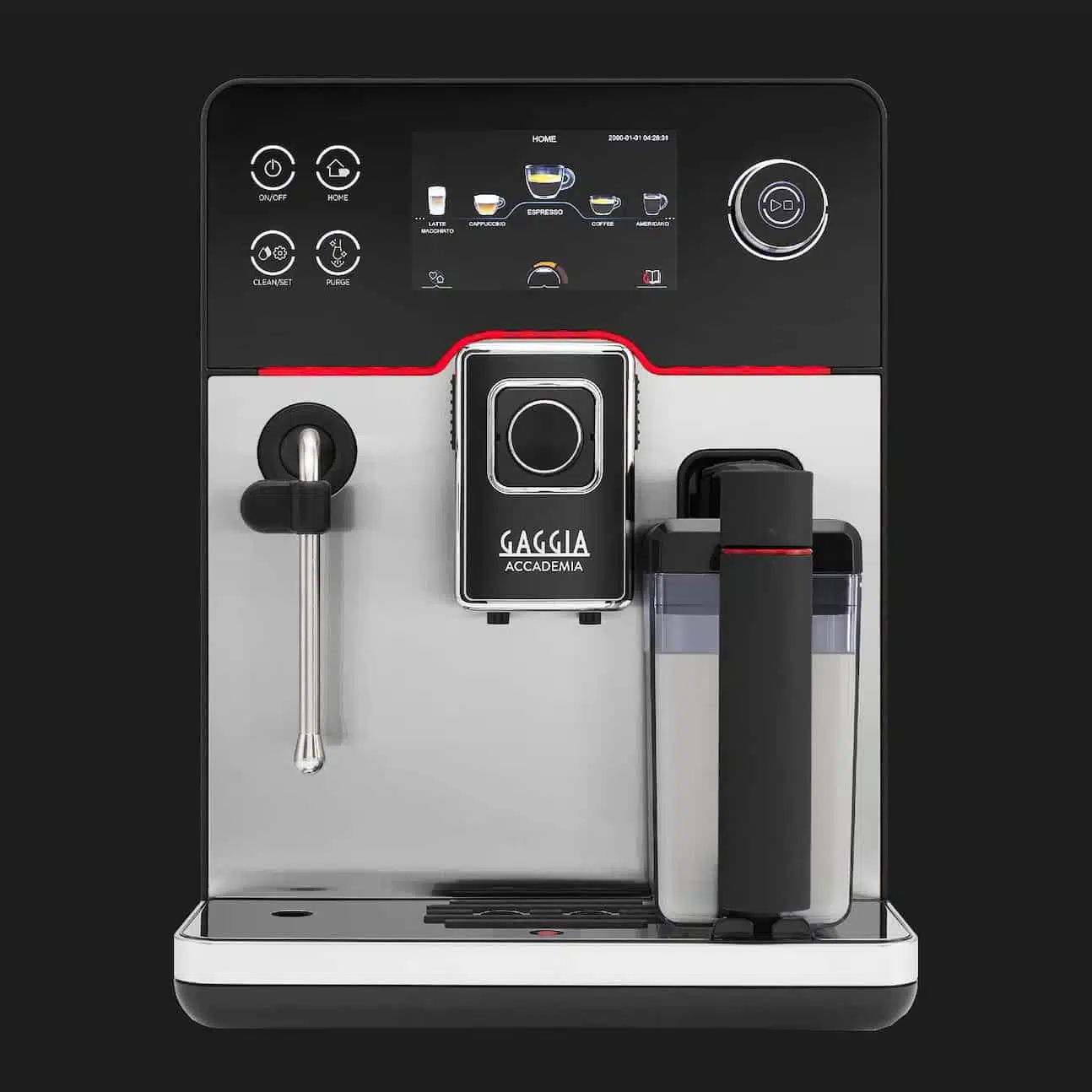 GAGGIA New Accademia Inox μηχανή μαύρο φόντο