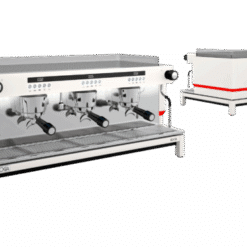Belogia EX3 PID Λευκή 3 group back & front coffeemaniacs