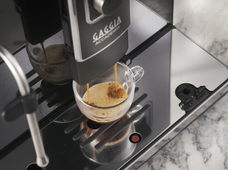 Gaggia Accademia Glass Black extraction