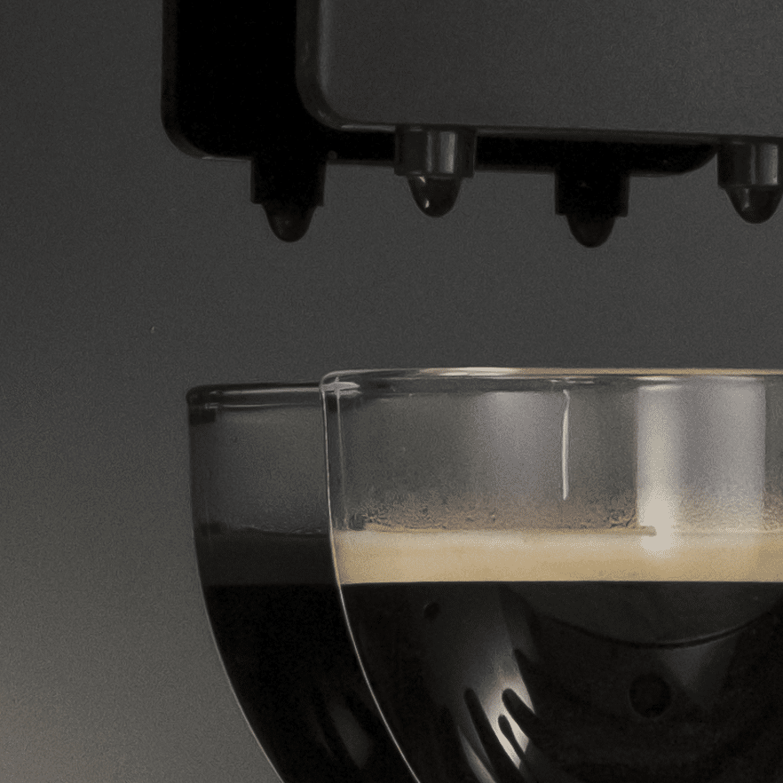 Gaggia Accademia Glass Black εκχύλιση
