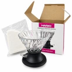 HARIO V60 Immersion Dripper Switch 200ml Μαύρο γυάλινο σετ