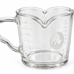 Rhino γυάλινο δοσομετρικό ποτηράκι espresso με χερούλι
